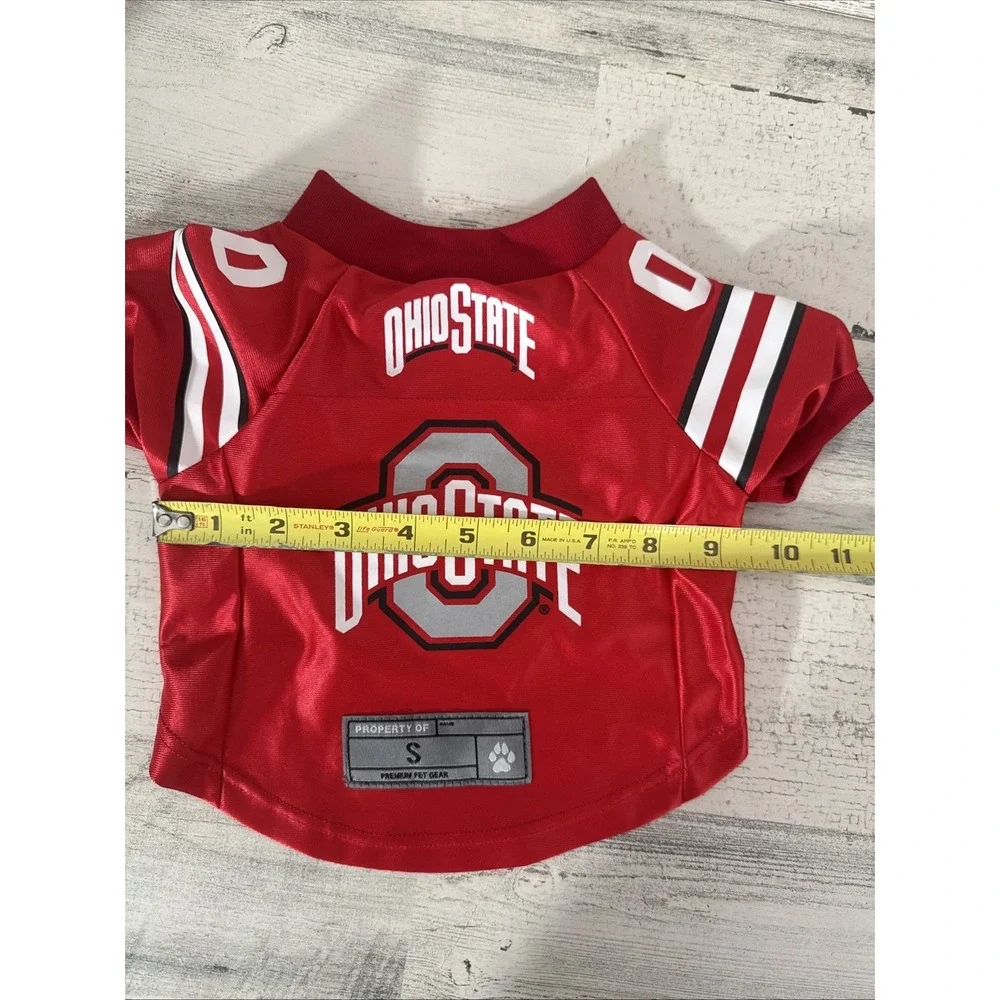 OHIO STATE BUCKEYES DOG‎ CAT JERSEY PREMIUM DAZZLE FABRIC